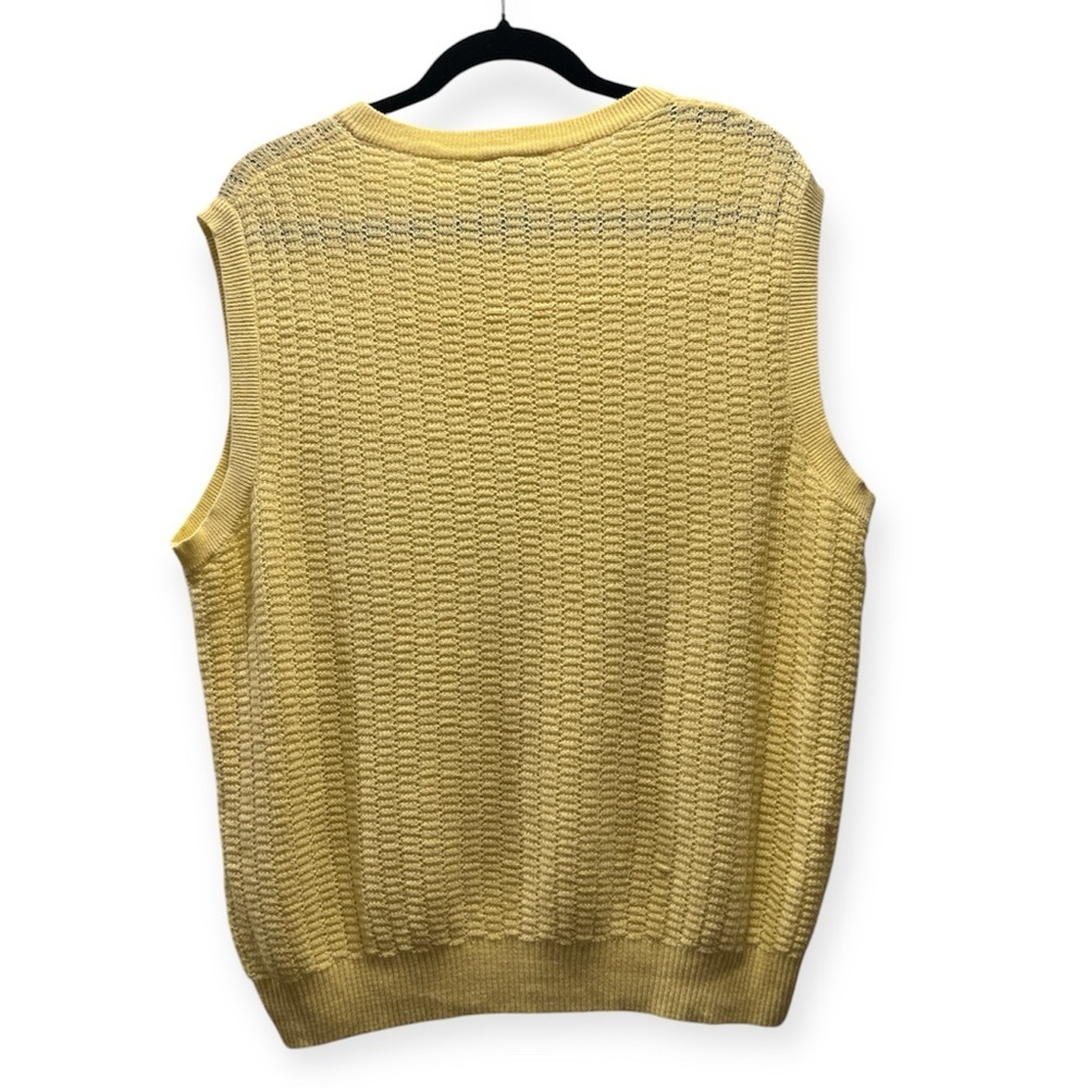 Vintage Irvine Park Yellow Sweater Vest- Size M - Picture 3 of 4